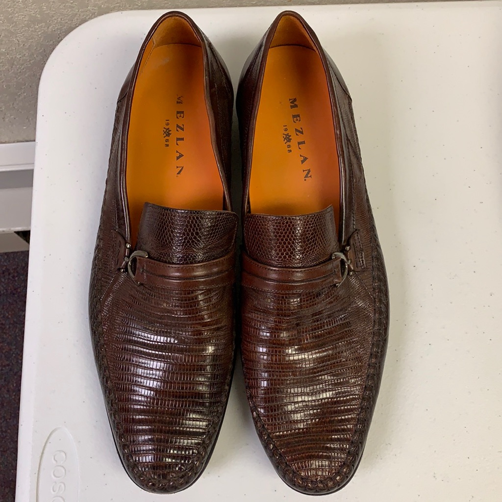 Mezlan Men’s Vero Cuoio Lizard Loafers